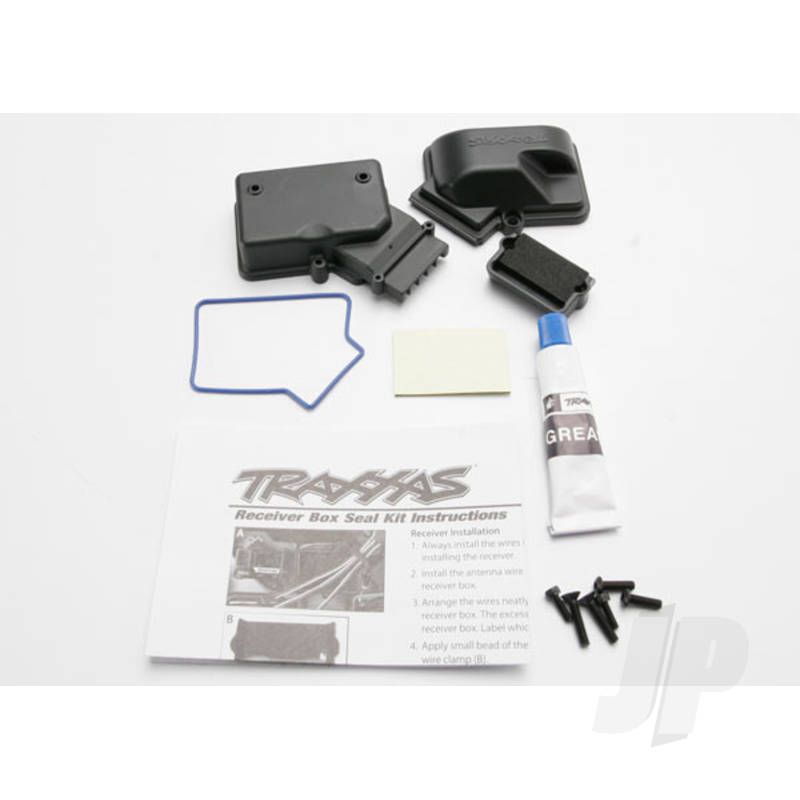 Traxxas Box, Receiver (Sealed) / Foam Pad / Silicone Grease / 2.5X8Mm Bcs (2 Pcs) / 3X10Mm Ccs (2 Pcs) / 3X15Mm Ccs (2 Pcs) (TRX3924)
