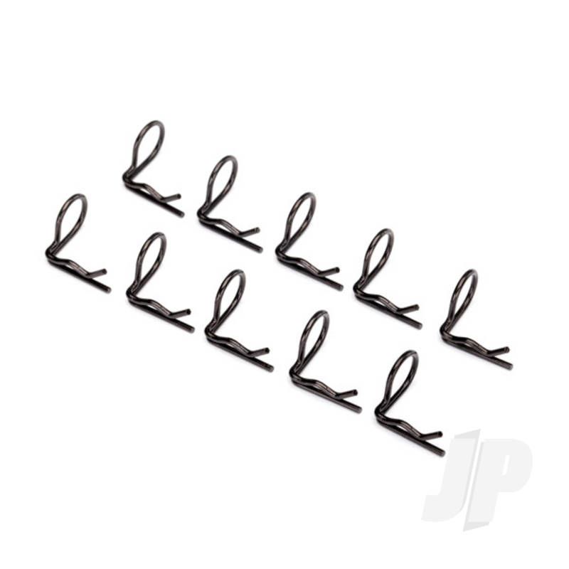 Traxxas Body Clip (Mounting Clip), Angled, 90-Degrees (Black) (10 Pcs) (TRX3935A)