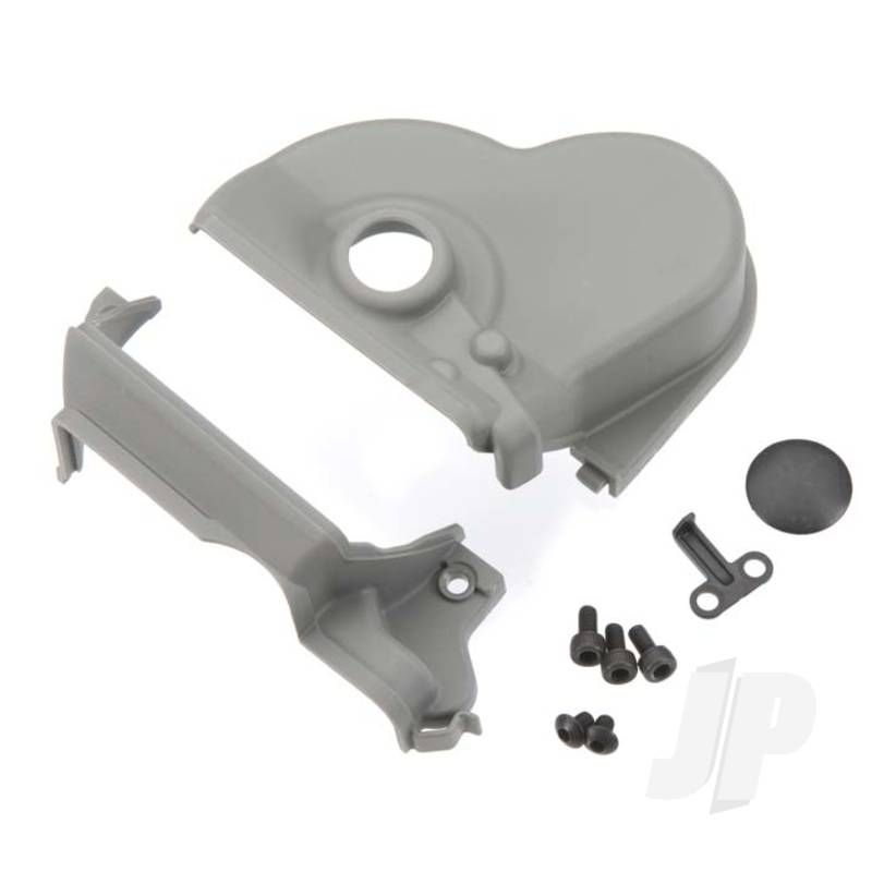 Traxxas Cover, Gear (Upper &amp; Lower) (1Pc) / Dust Plug (1Pc) / 3X6Mm Cs (3 Pcs) (For Single Motor Installation, Use With Motor Plate #3997X) (TRX3977R)