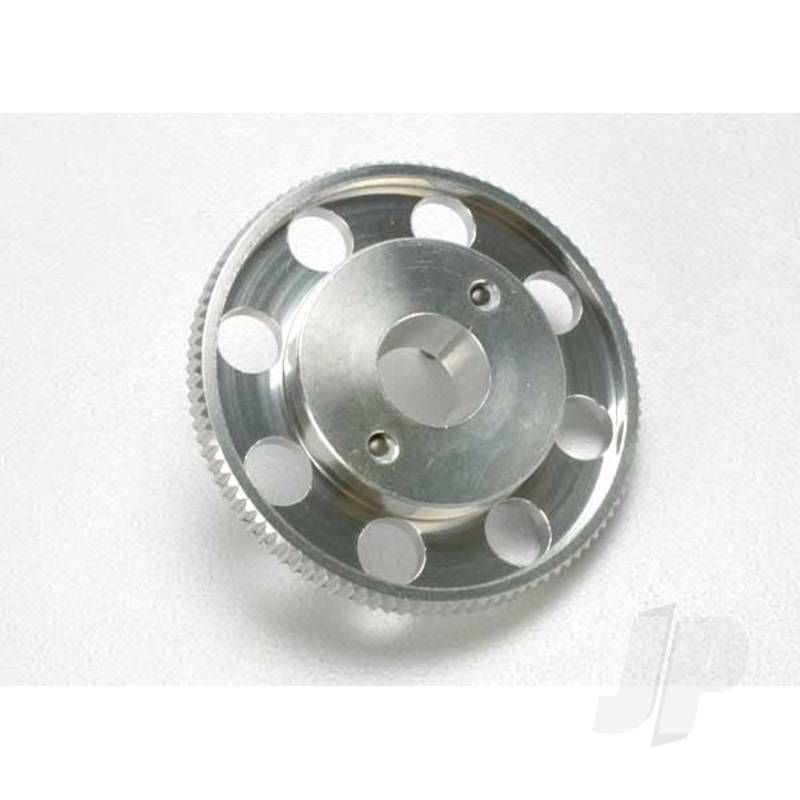 Traxxas Flywheel, (Larger, Knurled For Use With Starter Boxes) (Trx 2.5 And Trx 2.5R) (Silver Anodised) (TRX4142X)