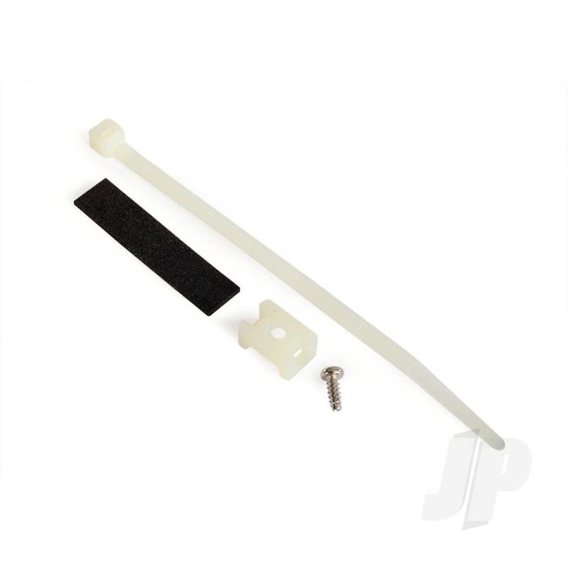 Traxxas Attachment Bracket, Plug / Foam Tape / Tie Wrap / 3X10Mm Wst Screw (Old Style, Replace With 4132) (TRX4577)