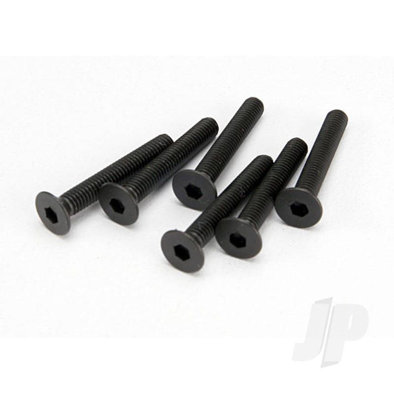 Traxxas Screws, 3X20Mm Countersunk Machine (Hex Drive) (6 Pcs) (TRX4857)