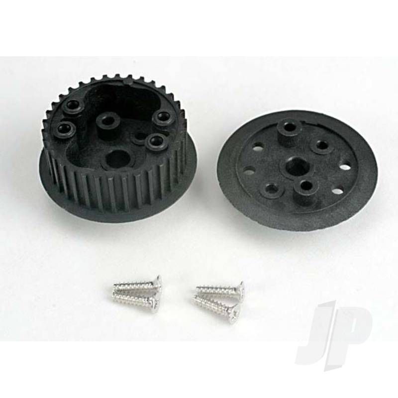 Traxxas Differential (34-Groove) / Flanged Side-Cover &amp; Screws (TRX4881)