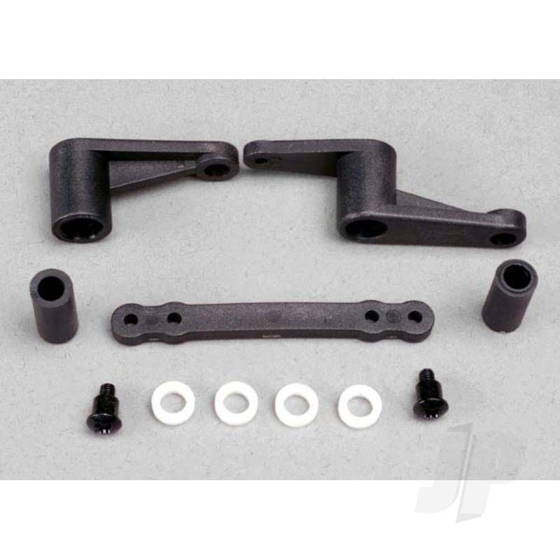 Traxxas Steering Bellcranks (2 Pcs) / Bellcrank Bushings (5X8X2.5Mm) (4 Pcs) / Bellcrank Post Spacers (2 Pcs) / Draglink / 3X8Mm Shoulder Screws (2 Pcs) (TRX4943)