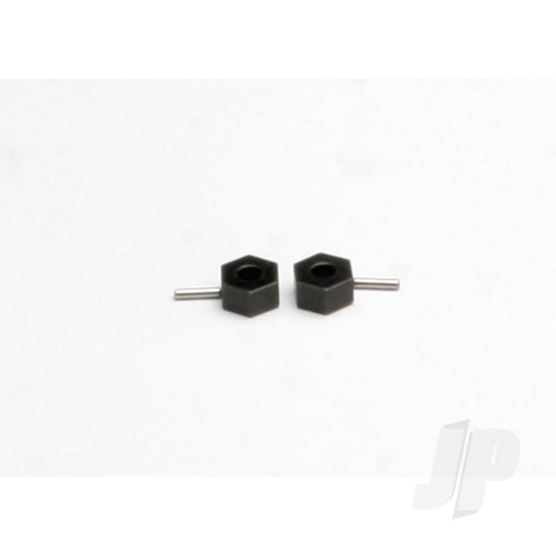 Traxxas Hex Wheel Hubs (Tall Offset, 14X7.5Mm) (2 Pcs) / Axle Pins (2.5X12Mm) (2 Pcs) (TRX4959)