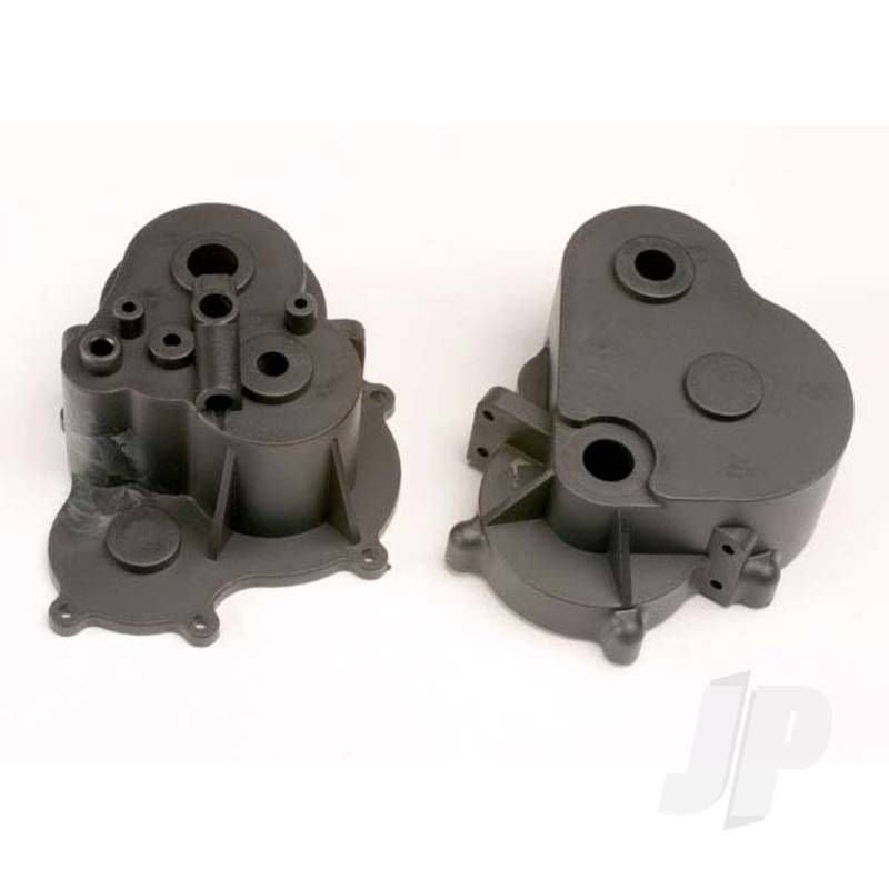 Traxxas Gearbox Halves (Front &amp; Rear) / Rubber Access Plug (TRX4991)