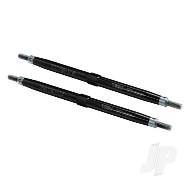 Traxxas Toe Links, Maxx (Tubes Black-Anodised, 7075-T6 Aluminium, Stronger Than Titanium) (124Mm, Rear) (2 Pcs) / Rod Ends (4 Pcs) / Aluminium Wrench (1Pc) (For Maxx Models With Sealed Pivot Ball Suspension &amp; 3.8&#039; Wheels) (TRX5143A)