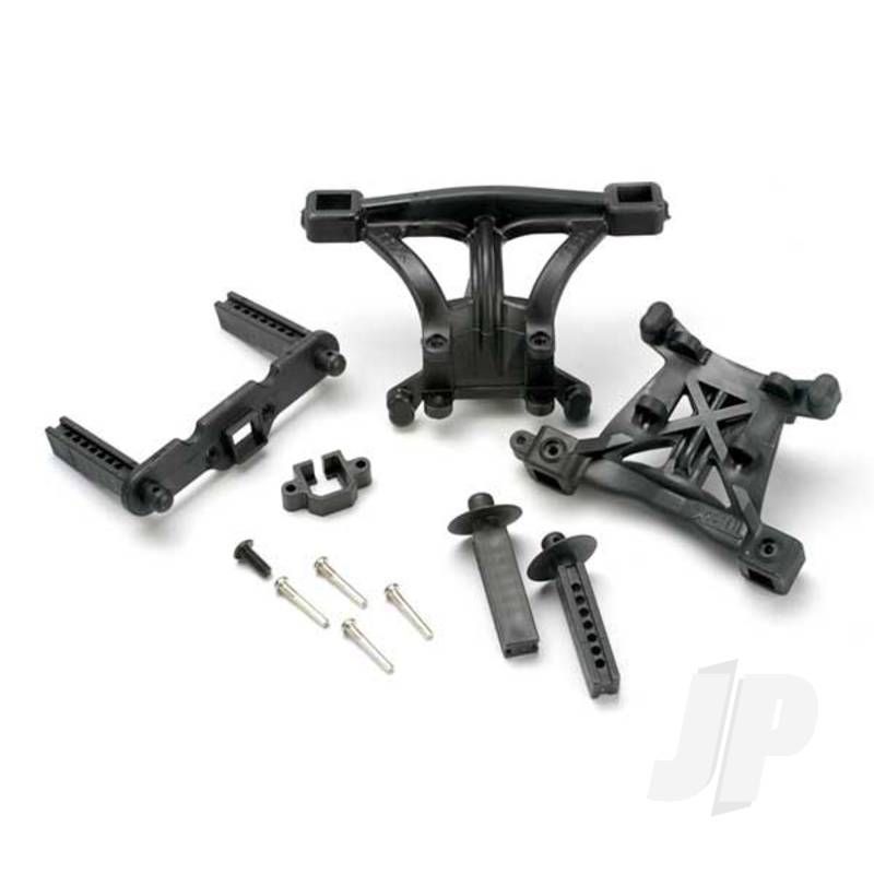 Traxxas Body Mounts, Front &amp; Rear / Body Mount Posts, Front &amp; Rear / 2.5X18Mm Screw Pins (4 Pcs) / 4X10Mm Bcs (1Pc) (TRX5314)