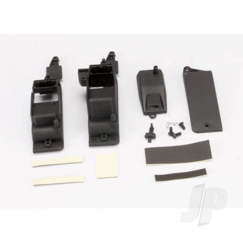 Traxxas Box, Receiver &amp; Battery (2 Pcs) / Cover / Foam Pad &amp; Adhesive / Charge Jack Plug (Rubber) / 4X8Mm Bcs (1Pc) / 4X12Mm Bcs (2 Pcs) (Contains Both Boxes To Accommodate Either Aa Battery Holder Or Rx Flat Pack) (TRX5324X)