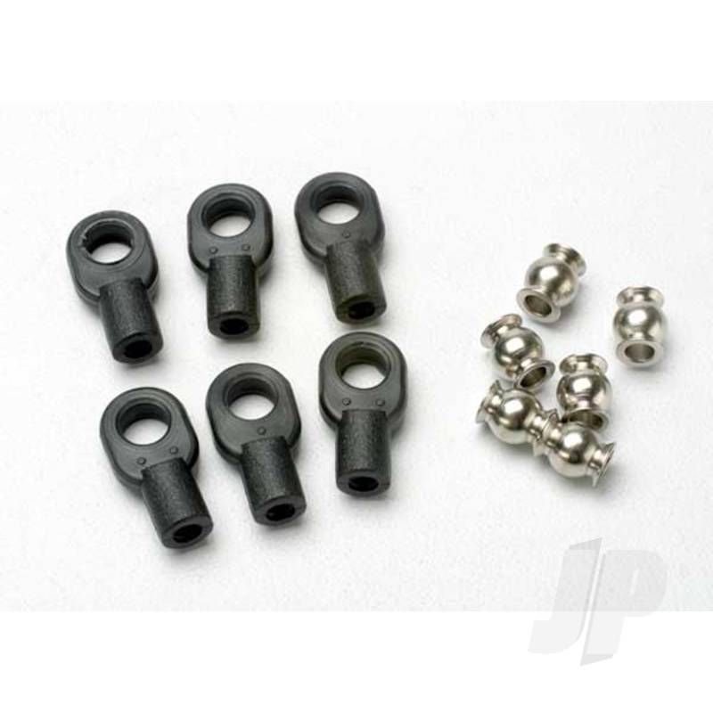 Traxxas Rod Ends, Small, With Hollow Balls (6 Pcs) (For Revo Steering Linkage) (TRX5349)