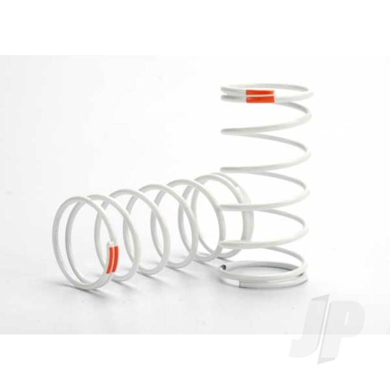 Traxxas Spring, Shock (White) (Gtr) (Front) (0.9 Rate Orange) (1 Pair) (TRX5428)