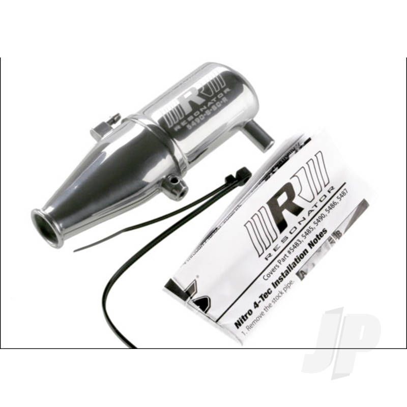 Traxxas Tuned Pipe, Resonator, R.O.A.R. Legal (Single-Chamber, Enhances Low To Mid-Rpm Power) (For Revo &amp; Slayer With Trx Racing Engines) (TRX5490)