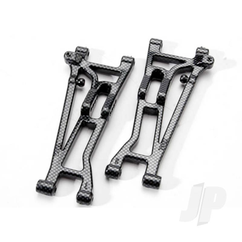 Traxxas Suspension Arms, Front (Left &amp; Right), Exo-Carbon Finish (Jato) (TRX5531G)