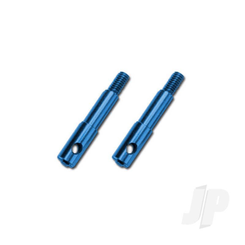 Traxxas Wheel Spindles, Front, 7075-T6 Aluminium, Blue-Anodised (Left &amp; Right) (TRX5537X)