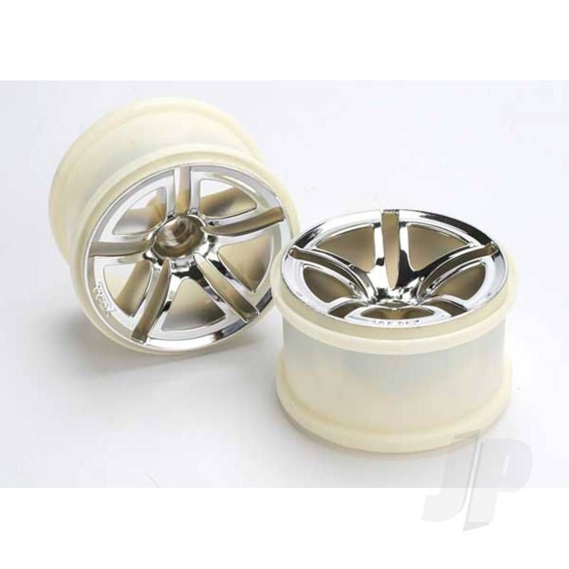 Traxxas Wheels, Twin-Spoke 2.8In (Nitro Rear / Electric Front) (2 Pcs) (TRX5572)