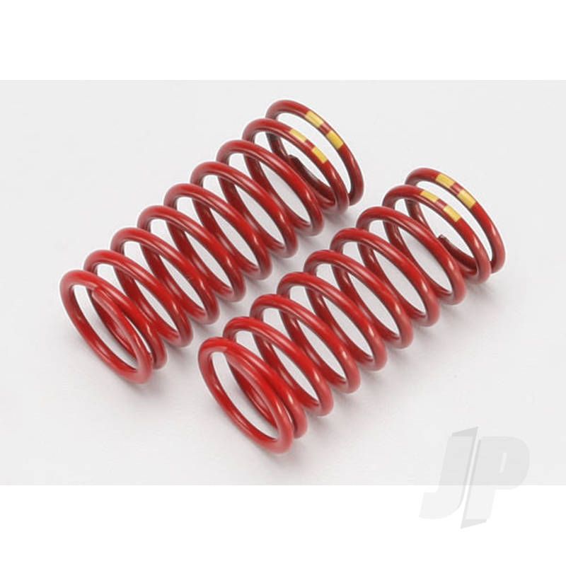 Traxxas Spring, Shock (Red) (Long) (Gtr) (4.9 Rate Double Yellow Stripe) (1 Pair) (TRX5648)