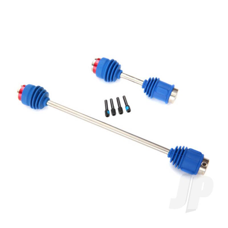 Traxxas Driveshafts, Centre E-Revo (Steel Constant-Velocity) Front (1Pc) / Rear (1Pc) (Assembled With Inner And Outer Dust Boots, For E-Revo &amp; Summit) (TRX5650R)