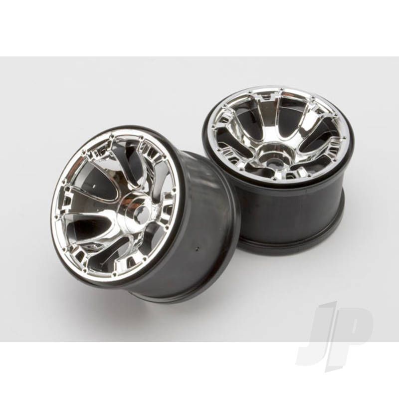 Traxxas Wheels, Geode 3.8In (Chrome) (2 Pcs) (TRX5671)
