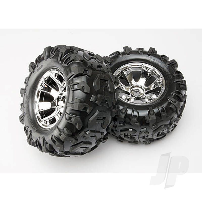 Traxxas Tyres And Wheels, Assembled Glued Canyon At Tyres (2 Pcs) (TRX5673)