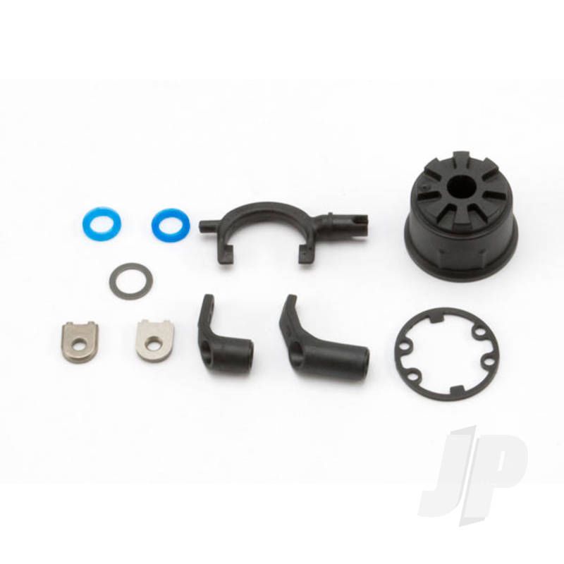 Traxxas Carrier, Differential (Heavy Duty) / Differential Fork / Linkage Arms (Front &amp; Rear) / X-Ring Gaskets (2 Pcs) / Ring Gear Gasket / Bushings (2 Pcs) / 6.5X10X0.5 Tw (TRX5681)