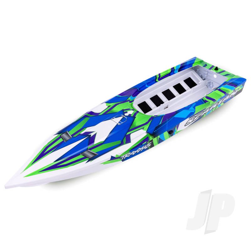 Traxxas Hull, Spartan, Green Graphics (Fully Assembled) (TRX5737G)