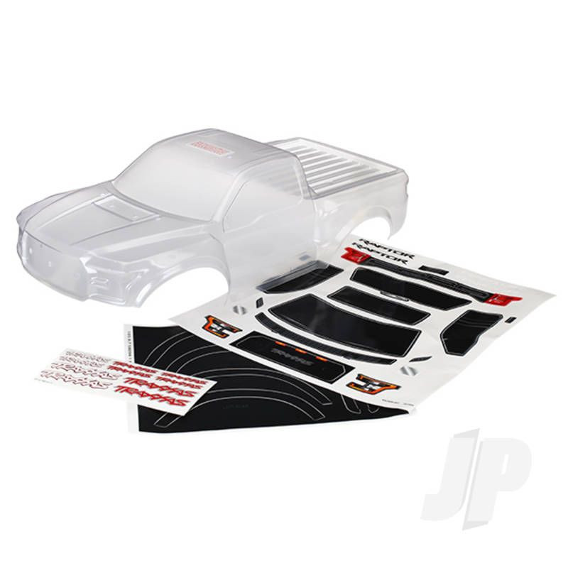 Traxxas Body, Ford Raptor, Heavy Duty (Clear, Requires Painting) / Decals (TRX5826)