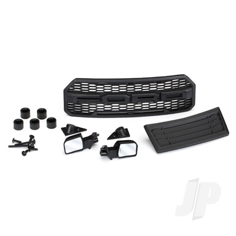 Traxxas Body Accessories Kit, 2017 Ford Raptor (Includes Grille, Hood Insert, Side Mirrors, &amp; Mounting Hardware) (TRX5828)