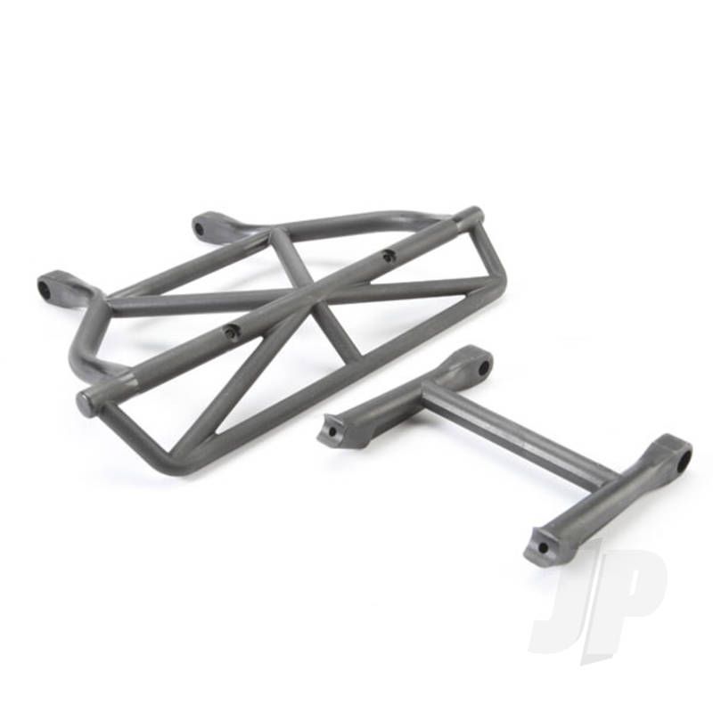 Traxxas Bumper, Rear / Bumper Mount, Rear (Black) (TRX5836)