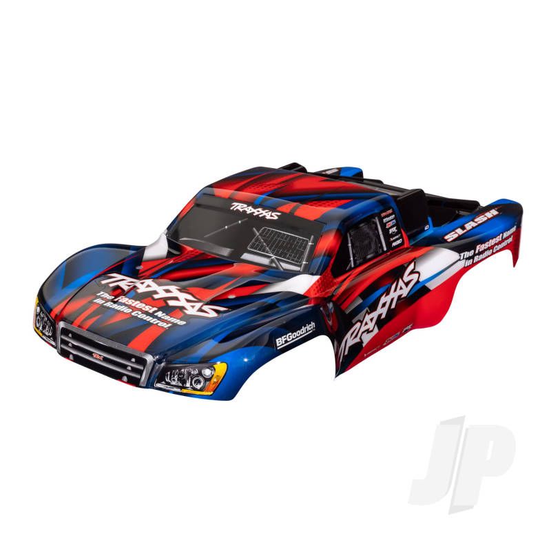 Traxxas Body, Slash 2Wd (Also Fits Slash Vxl &amp; Slash 4X4), Red &amp; Blue (Painted, Decals Applied) (TRX5851R)