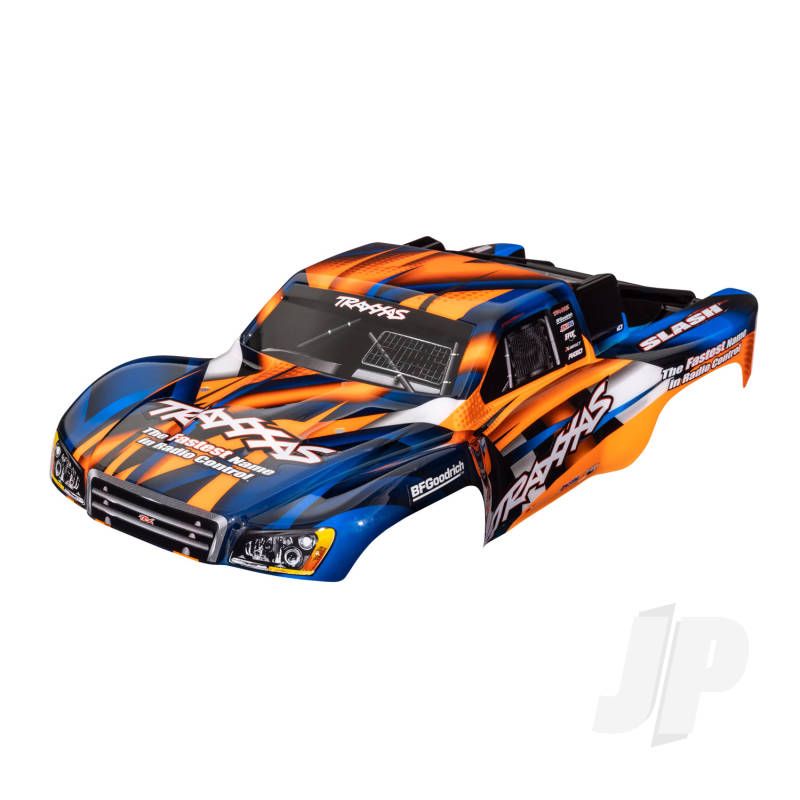 Traxxas Body, Slash 2Wd (Also Fits Slash Vxl &amp; Slash 4X4), Orange &amp; Blue (Painted, Decals Applied) (TRX5851T)