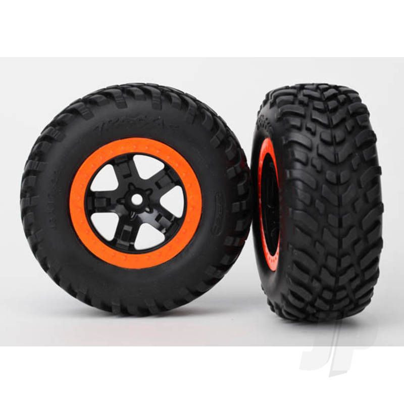 Traxxas Tyres And Wheels, Assembled Glued Sct Off-Road Racing Tyre (2 Pcs) (TRX5863)