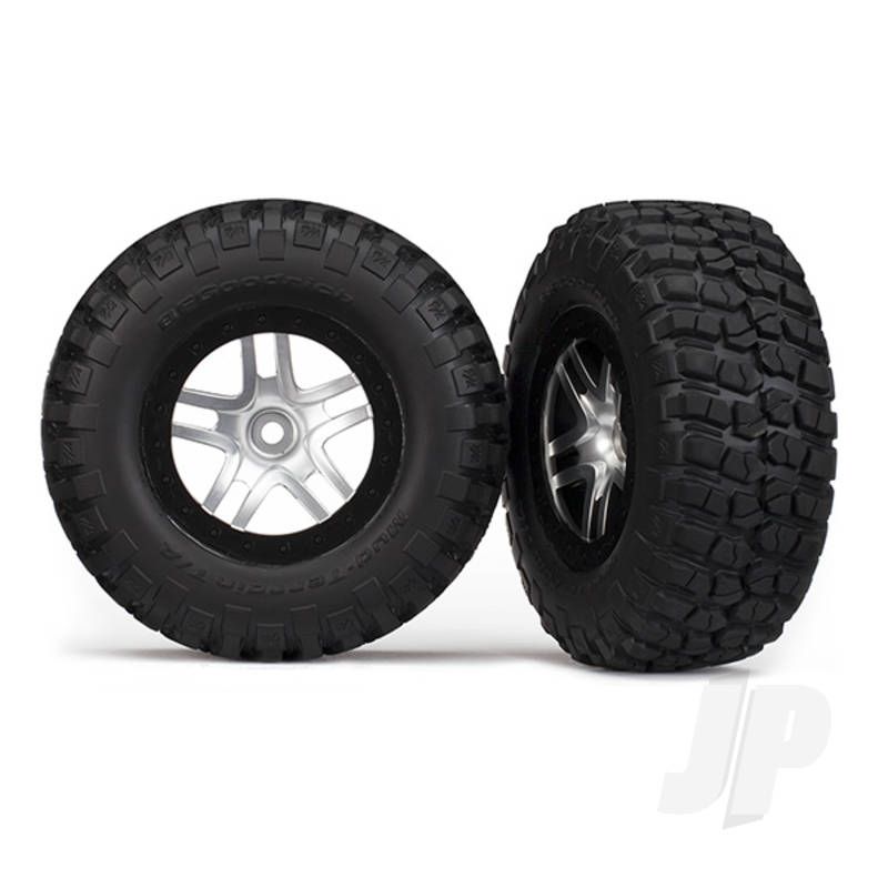 Traxxas Tyres And Wheels, Assembled Glued Bfgoodrich Mud-Terrain T / A Km2 Tyres (2 Pcs) (TRX5877)