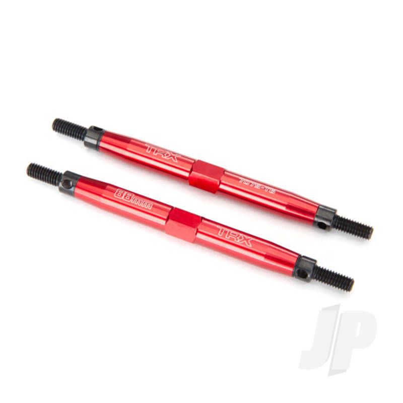 Traxxas Toe Links, Slayer Pro 4X4 (Tubes 7075-T6 Aluminium, Red) (88Mm, Fits Front Or Rear) (2 Pcs) / Rod Ends, Rear (4 Pcs) / Rod Ends, Front (4 Pcs) / Wrench (1Pc) (TRX5939R)