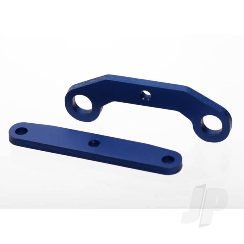 Traxxas Bulkhead Tie Bars, Front &amp; Rear, Aluminium (Blue-Anodised) (TRX6423)