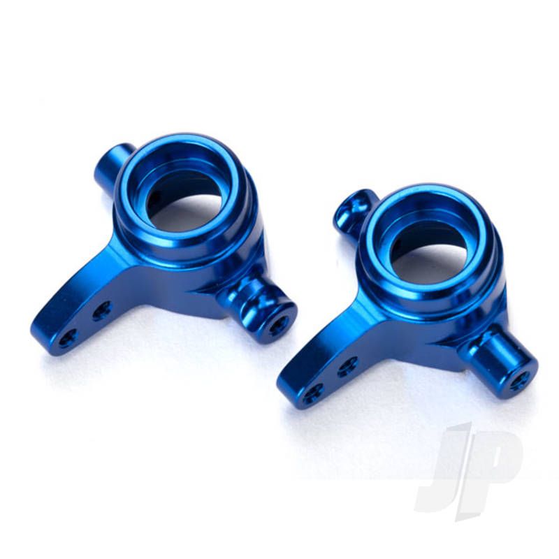 Traxxas Steering Blocks, 6061-T6 Aluminium, Left &amp; Right (Blue-Anodised) (TRX6439)