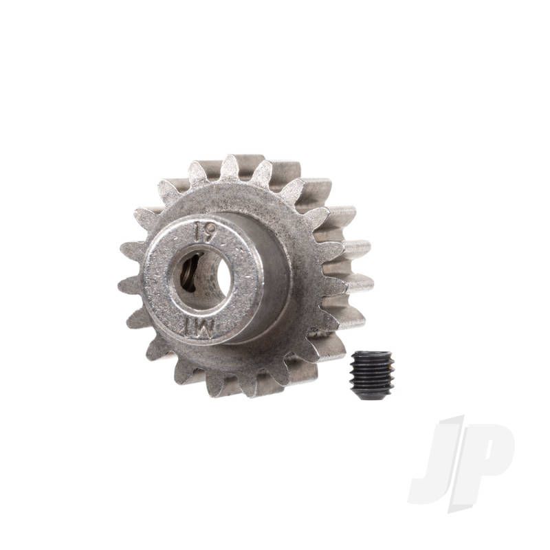 Traxxas Gear, 19-T Pinion (1.0 Metric Pitch) (Fits 5Mm Shaft)/ Set Screw (For Use Only With Steel Spur Gears) (TRX6480X)
