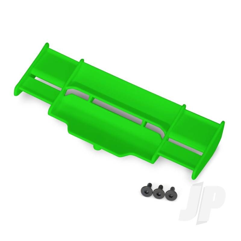 Traxxas Wing, Rustler 4X4 (Green) / 3X8 Fcs (3 Pcs) (TRX6721G)