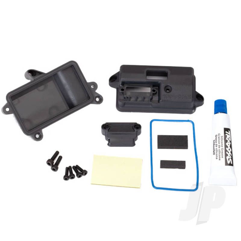 Traxxas Box, Receiver (Sealed) / Foam Pad / 2.5X8Mm Cs (4 Pcs) / 3X10Mm Cs (2 Pcs) (TRX6724)