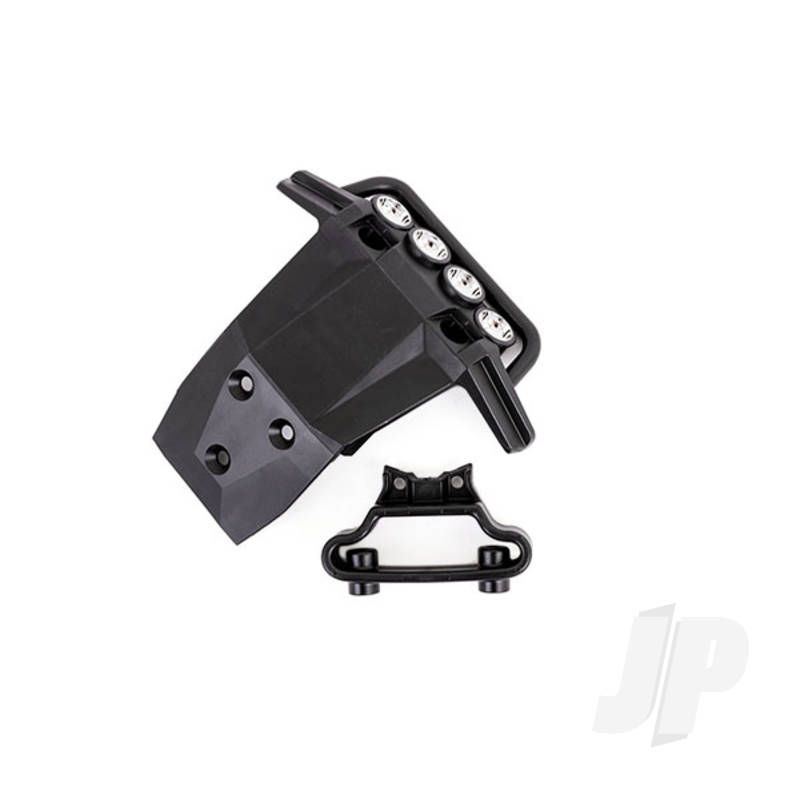 Traxxas Bumper, Front / Bumper Support (Fits 4Wd RustlerÃ£â€šÃ‚Â¨) (For Led Light Kit Installation) (TRX6736X)