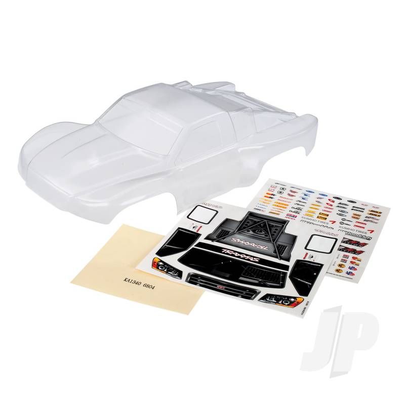 Traxxas Body, Slash 4X4 (Clear, Requires Painting) / Window Masks / Decal Sheet (TRX6811)