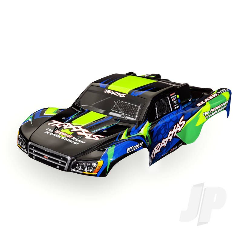 Traxxas Body, Slash Vxl 2Wd (Also Fits Slash 4X4), Green &amp; Blue (Painted, Decals Applied) (TRX6812G)
