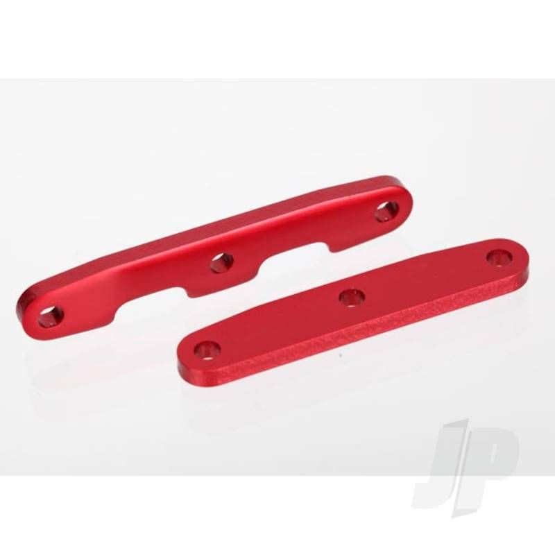 Traxxas Bulkhead Tie Bars, Front &amp; Rear, Aluminium (Red-Anodised) (TRX6823R)