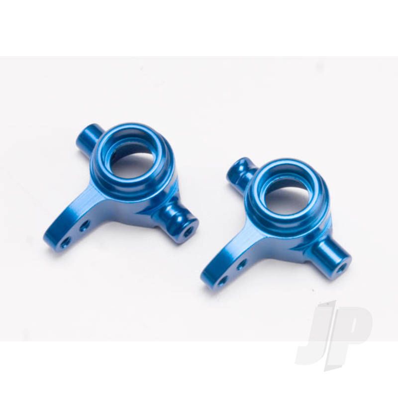 Traxxas Steering Blocks, 6061-T6 Aluminium (Blue-Anodised), Left &amp; Right (TRX6837X)