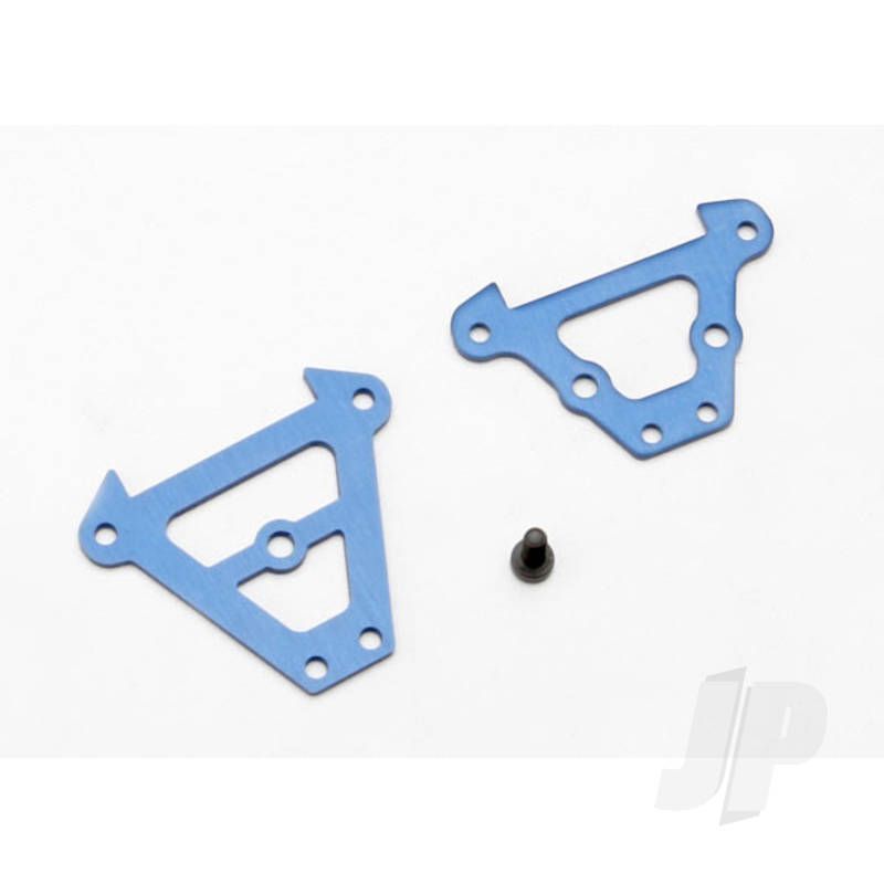 Traxxas Bulkhead Tie Bars, Front &amp; Rear (Blue-Anodised Aluminium) / 2.5X6 Cs (1Pc) (TRX7023)