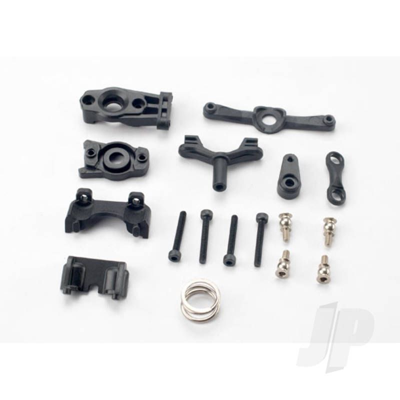 Traxxas Steering Arm (Upper &amp; Lower) / Steering Link / Servo Horn / Servo Saver / Servo Saver Spring / Servo Horn Mount / Ball Stud (2 Pcs) / Shock Mounts, Front &amp; Rear / 2.5X18Mm Cs (4 Pcs) (TRX7043)