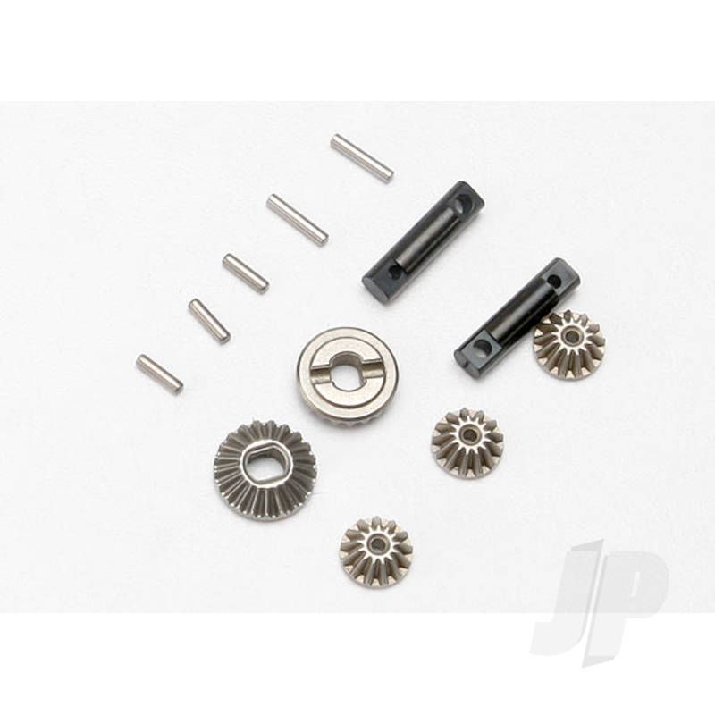Traxxas Gear Set, Differential (Output Gears (2 Pcs) / Spider Gears (3 Pcs)) / Differential Output Shafts (2 Pcs) / 1.5X6Mm Pin (3 Pcs) / 1.5X8Mm Pin (2 Pcs) (TRX7082)