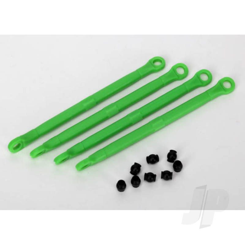 Traxxas Toe Link, Front &amp; Rear (Moulded Composite) (Green) (4 Pcs) / Hollow Balls (8 Pcs) (TRX7138G)