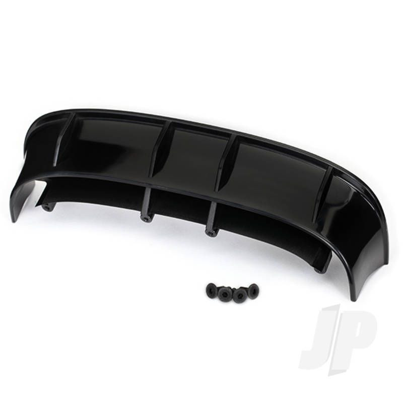 Traxxas Wing, Ford Fiesta St Rally (Black) / 3X8 Fcs (4 Pcs) (TRX7413)
