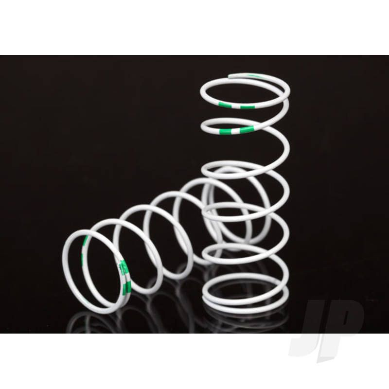 Traxxas Spring, Shock, White (Gtr Long) (0.653 Rate Green) (1 Pair) (TRX7441)