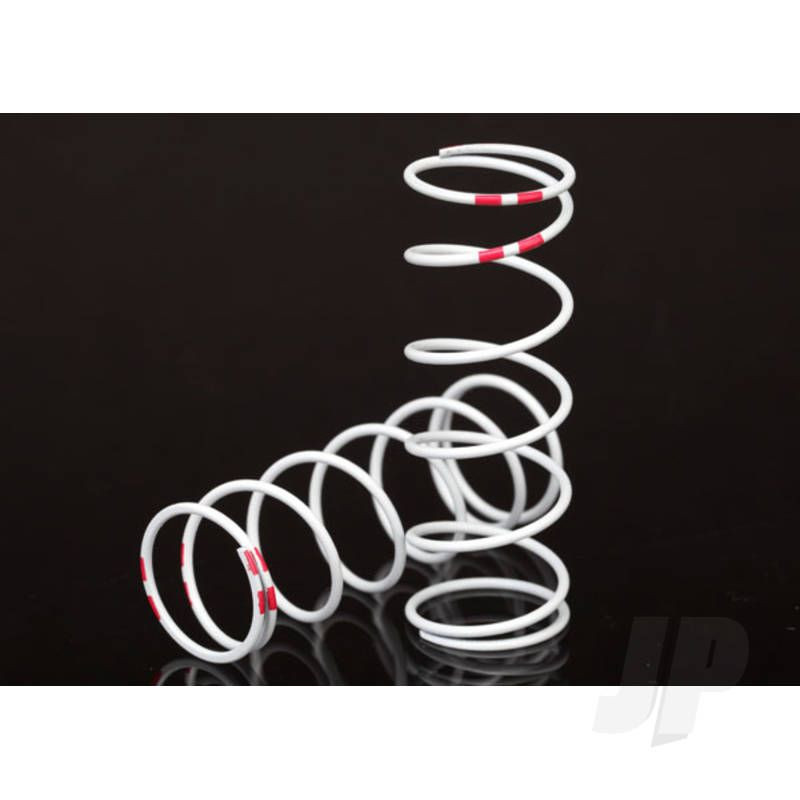Traxxas Spring, Shock, White (Gtr Xx-Long) (0.884 Rate Pink) (1 Pair) (TRX7447)
